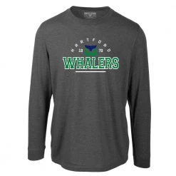 Levelwear Defined Oscar Long Sleeve Tee Shirt - Hartford Whalers - Adult