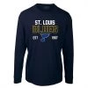 Levelwear Defined Oscar Long Sleeve Tee Shirt - St. Louis Blues - Adult -Konixx Sales Store levelwear defined oscar long sleeve tee shirt st louis blues adult