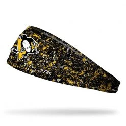NHL Logo Headband - Pittsburgh Penguins -Konixx Sales Store nhl logo headband pittsburgh penguins paint splatter