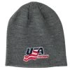 USA Hockey Classic Knit Hat - Adult -Konixx Sales Store usa hockey classic knit hat adult charcoal