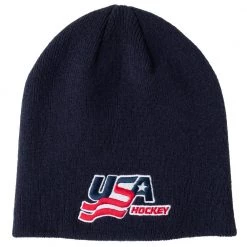 USA Hockey Classic Knit Hat - Adult -Konixx Sales Store usa hockey classic knit hat adult navy