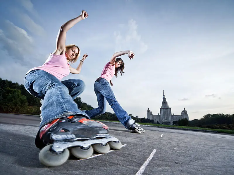 Konixx Sales Store -Konixx Sales Store HD wallpaper have fun this weekend view from down womna roller skates girl jeans close up road pink couple blue